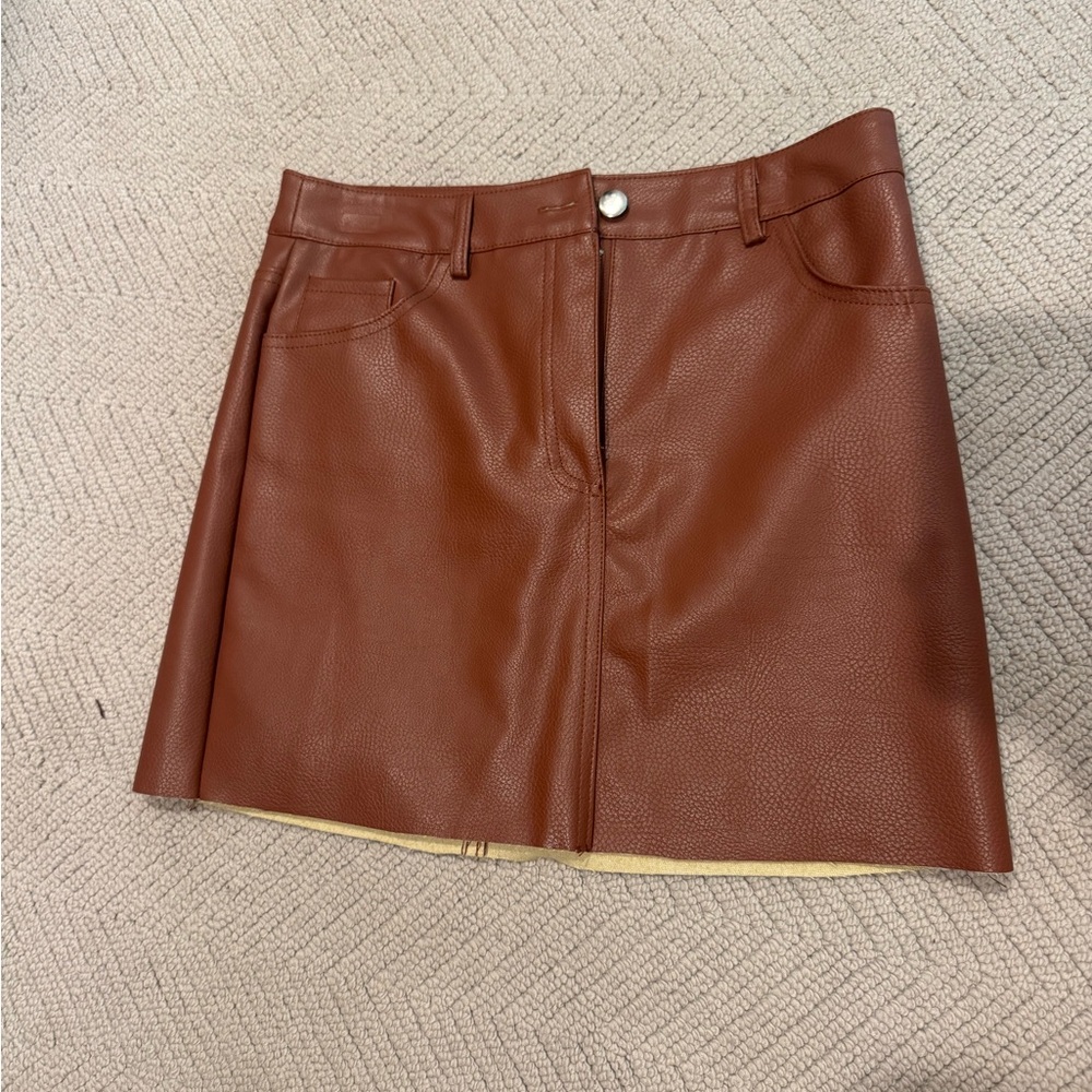 Forever 21 Brown Pencil Mini Skirt NWOT
